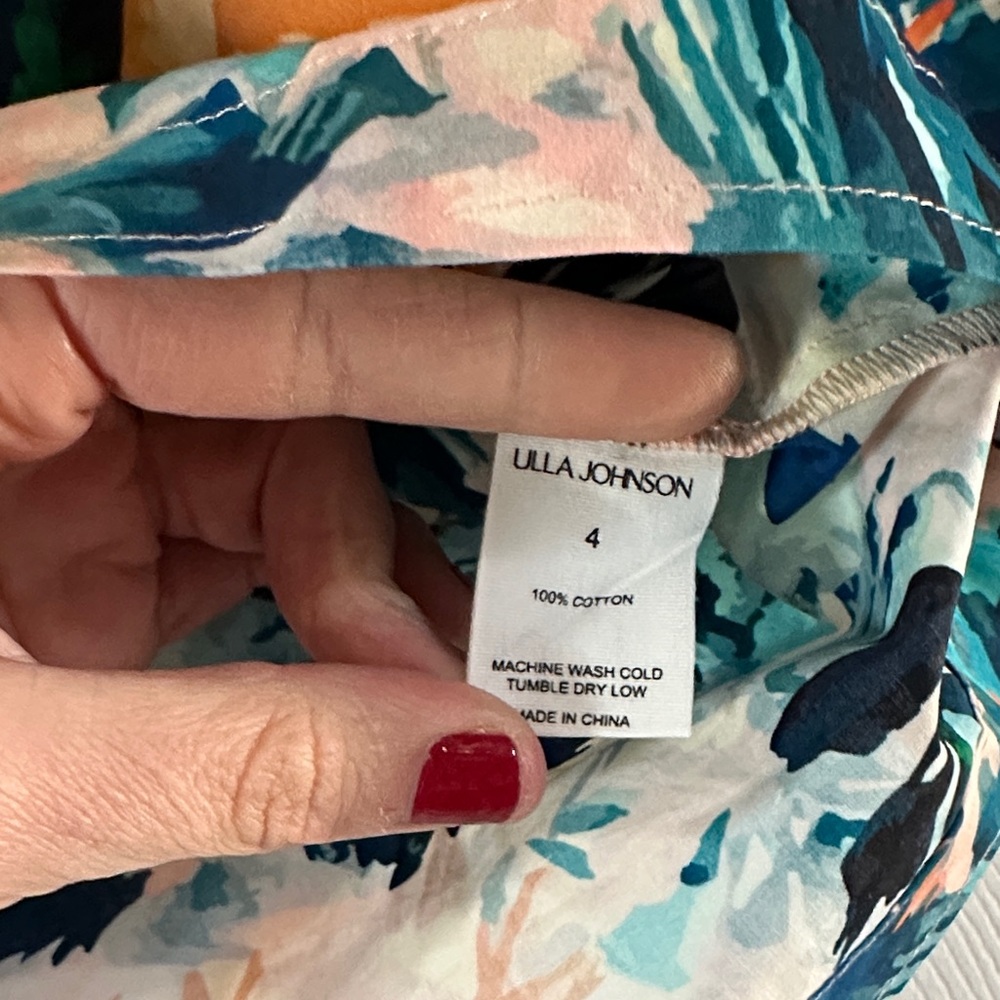 Ulla Johnson Suri Floral Cotton Top - Picture 5 of 6